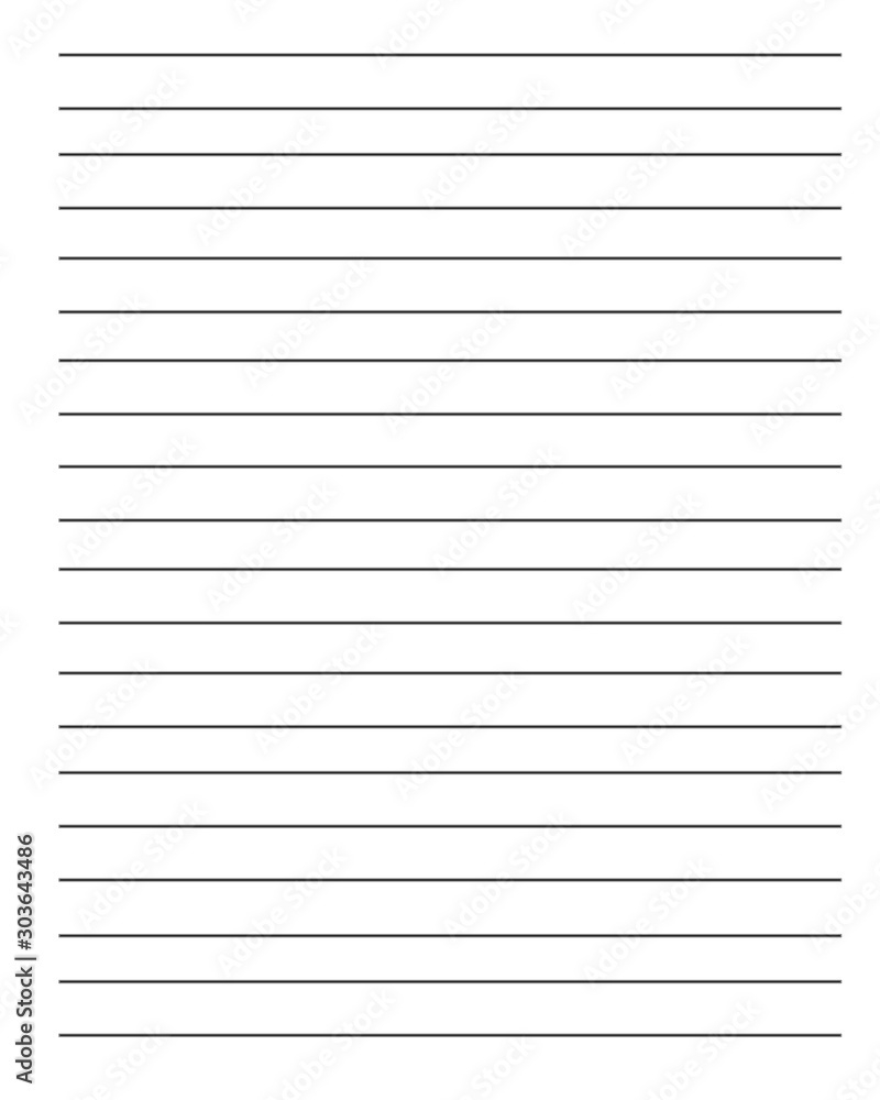Stock-Illustration „Blank Sheet Of Paper. Paper Line Design within Lined Paper Background Printable