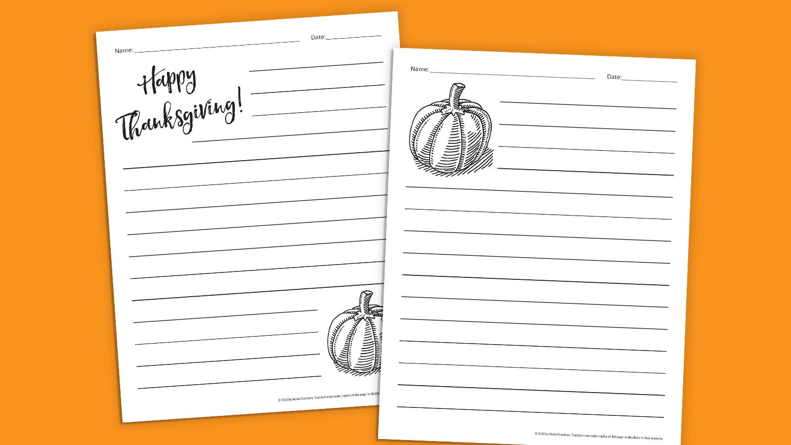 Thanksgiving Writing Paper Plus 15 Gratitude Writing Prompts intended for Free Printable Lined Thanksgiving Writing Paper