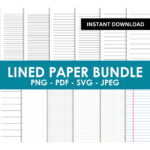Wide Ruled Notebook   Etsy Australia With Free Printable Lined 9.75x7.5 Paper Template