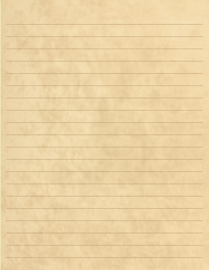 Yellow Lined Paper Printable