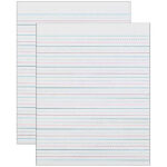 Zaner Bloser™ Sulphite Handwriting Paper, Dotted Midline, Grade 2 Pertaining To Printable Lined Paper With Dotted Midline
