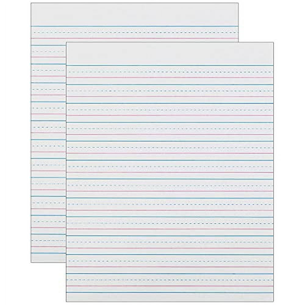 Zaner-Bloser™ Sulphite Handwriting Paper, Dotted Midline, Grade 2 pertaining to Printable Lined Paper with Dotted Midline